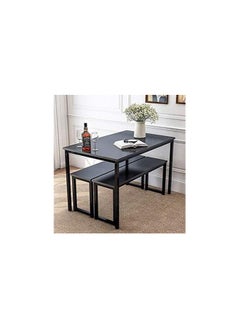 Masa Furniture Modern dining table with a compact and practical design for small spaces, 120 * 70 cm - white * brown from Masa Furniture  - Image 2