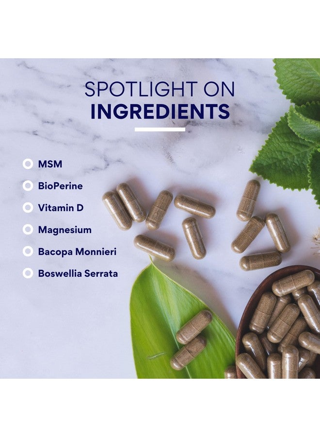 Research Verified Fibro Support - 90 Capsules - MSM, Magnesium, Vitamin D3, BioPerine - 1 Month Supply - Vegan - Image 5