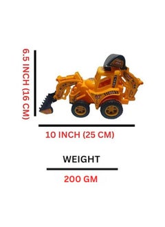 Salvus App SOLUTIONS Salvus APP SOLUTIONS Fun Plastic JCB Crane Toy for Kids - Pull and Push Construction Vehicle (Multicolor_10x6.5 Inch)  - Image 2