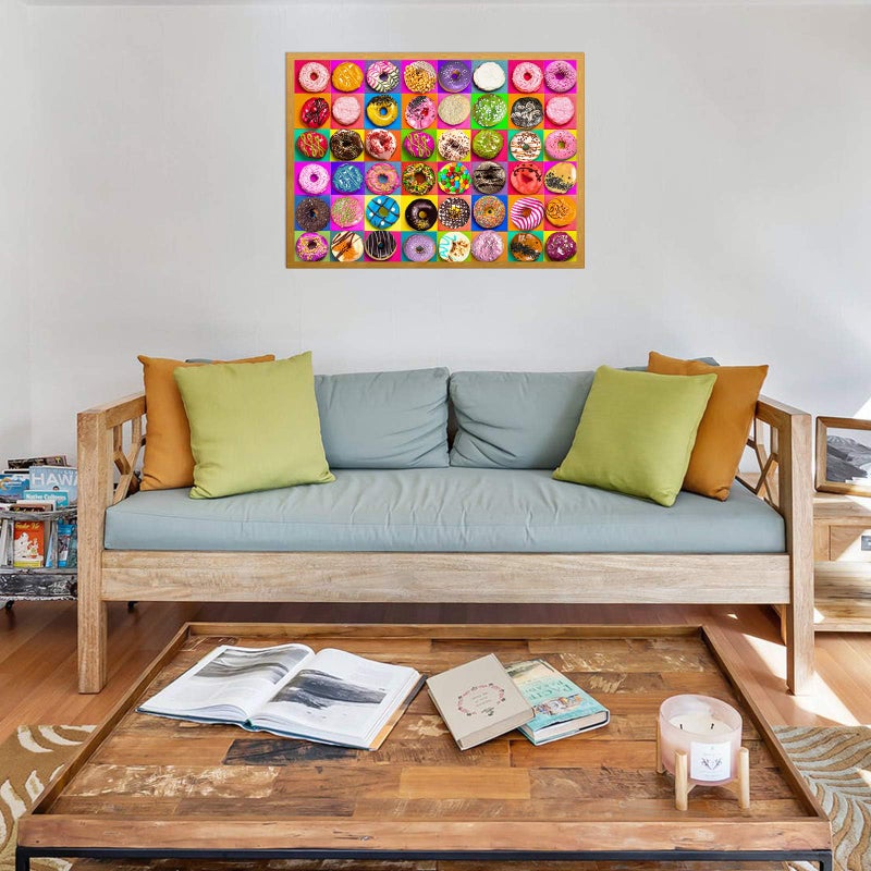 Nattork Jigsaw Puzzles 1000 Pieces for Adults, Families (Donuts) Pieces Fit Together Perfectly - Image 3