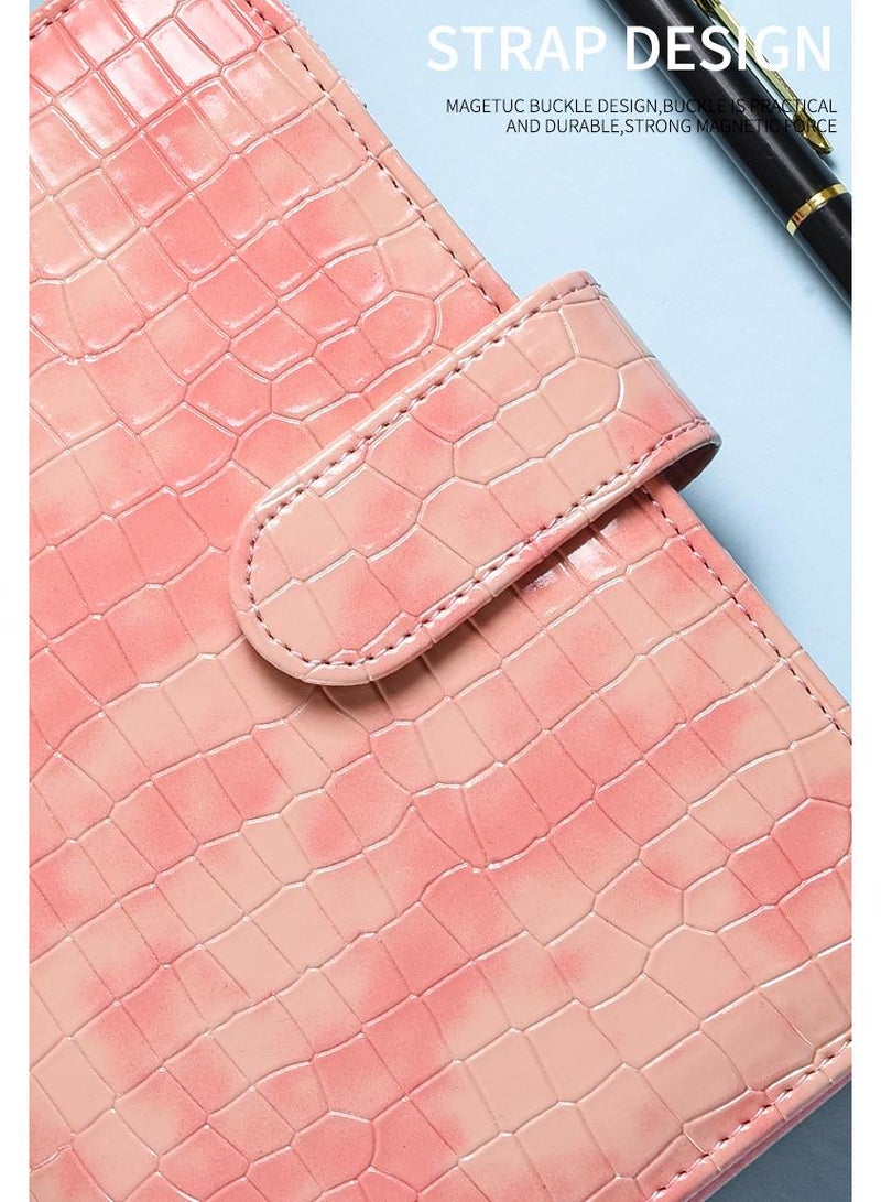 Generic Budget Binder with Zipper Envelopes, Cash Envelopes for Budgeting, PU Leather Budget Binder Planner with Clear Zipper Envelopes, Budget Sheets for Budgeting, Saving Money(Pink)  - Image 3