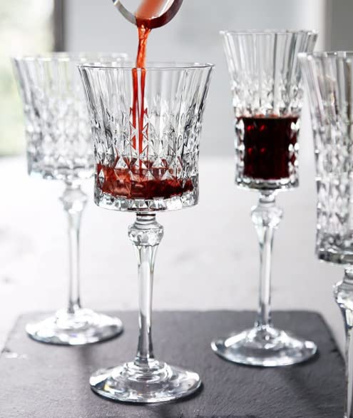 HAPPY BORN Curve Wine Glass Wine Glass 170 ML Set of 6 Elegant Bar Glassware for Champagne Glass WaterJuiceBeer and Cocktails and Mixed Drinks Glass and Unique Long Champ Wine Glass - Image 5