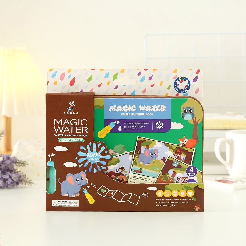Magic Water Drawing Set Magnetic Plastic Painting Board - Educational Toy for Kids Aged 4-6 for Developing Creativity - Image 1