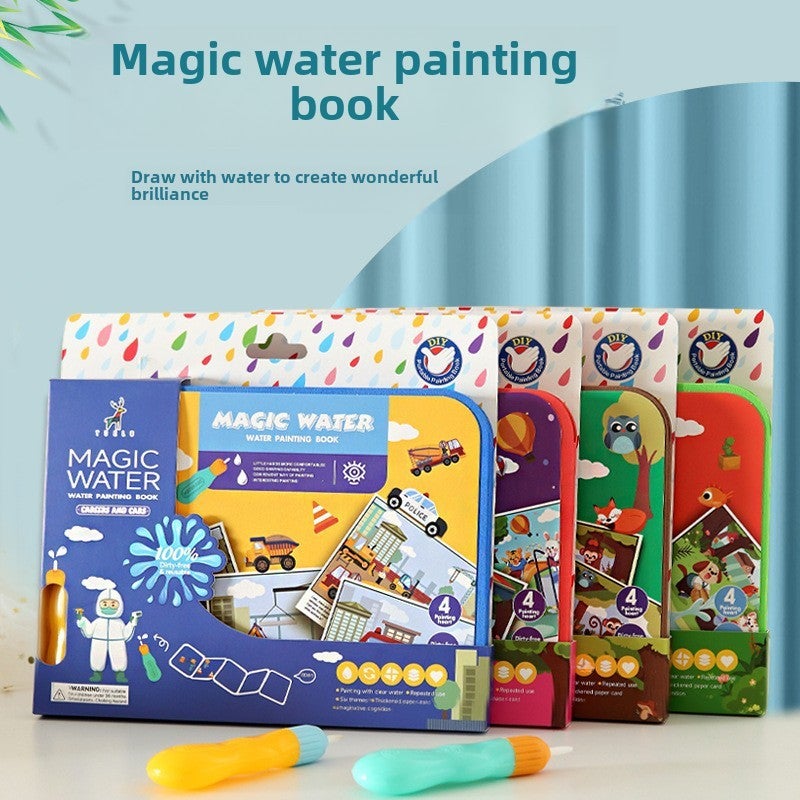 Magic Water Drawing Set Magnetic Plastic Painting Board - Educational Toy for Kids Aged 4-6 for Developing Creativity - Image 2