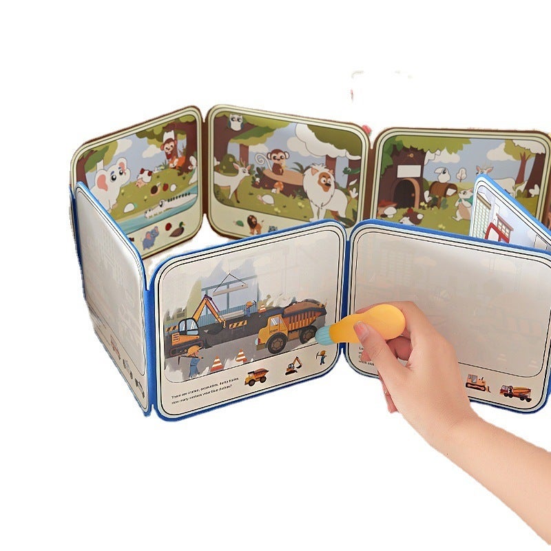 Magic Water Drawing Set Magnetic Plastic Painting Board - Educational Toy for Kids Aged 4-6 for Developing Creativity - Image 5