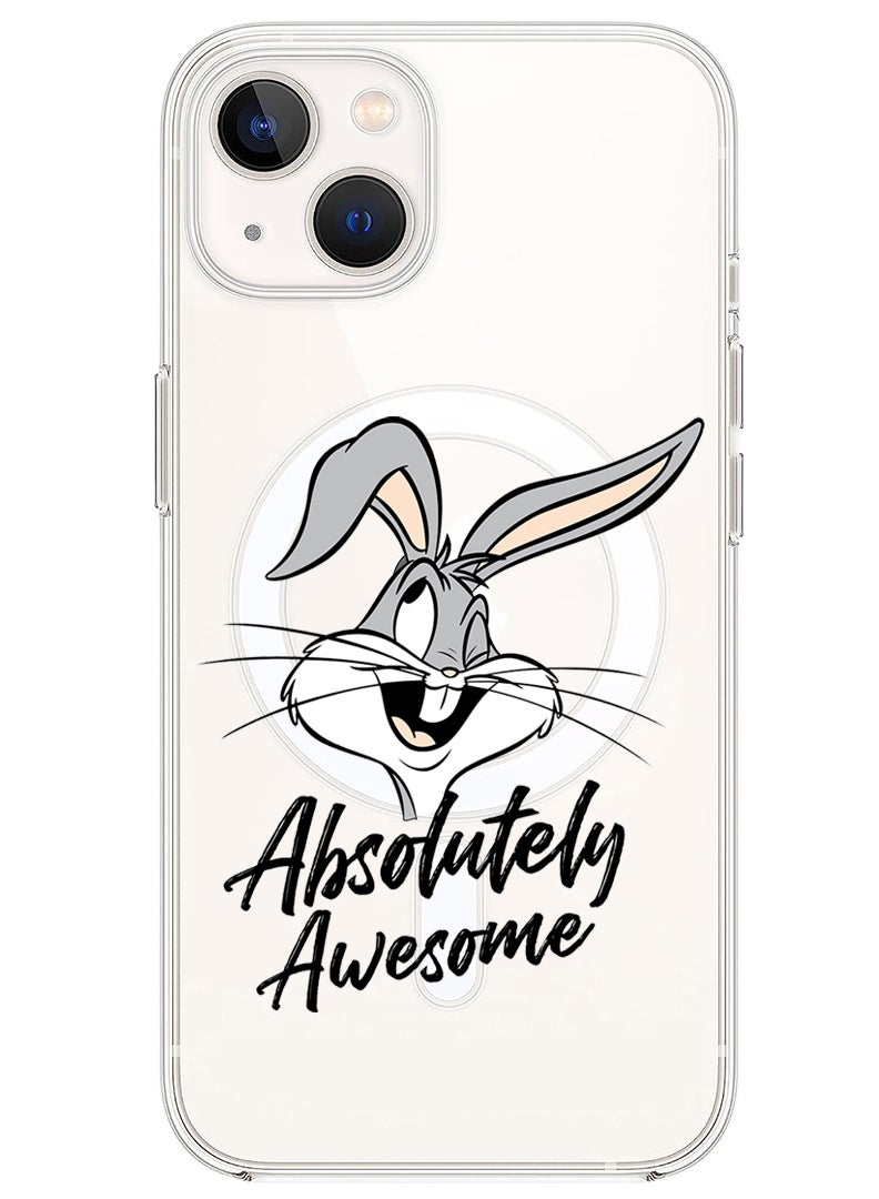 Theodor Magnetic Case for iPhone 13 6.1-inch Compatible with MagSafe Wireless Charging, Shockproof Phone Bumper Cover Absolutely Awesome - Image 1