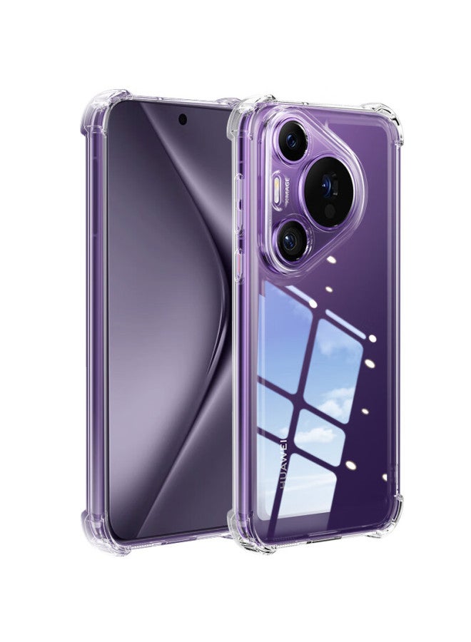 Freeson Transparent Phone Case For Huawei P40 Pro/p40 Pro+, Slim Lightweight Full Body Protection Cover With Lens Protection, Anti-drop Soft Shell With Four Corner Airbag Shockproof Design And Lanyard - Image 1