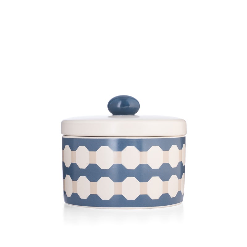 بلندز وعاء تقديم تمر مع غطاء من أزوريا - Image 1