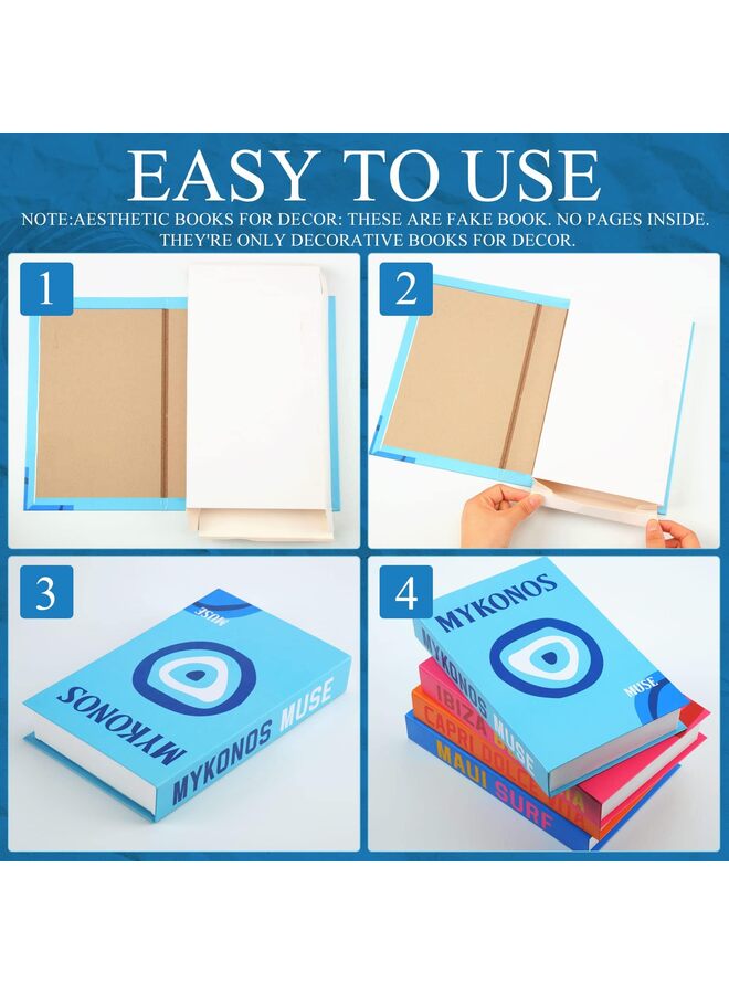 LAMAY Preppy Room Decor Preppy Decorative Books - Image 2
