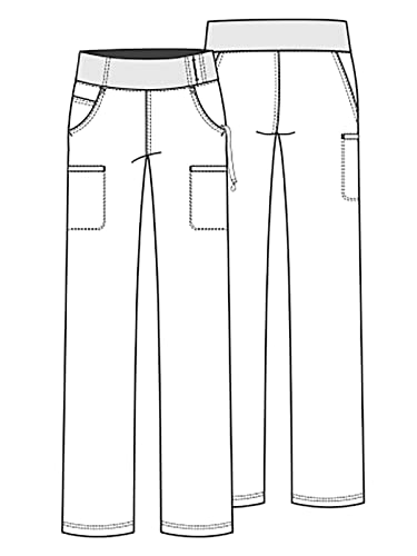 Cherokee iFlex CK002 Mid Rise Pull-On Pant Black XL - Image 5