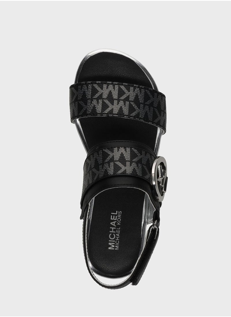 Michael Kors - Youth Sydney Kenzie 2 Sandals - Image 1