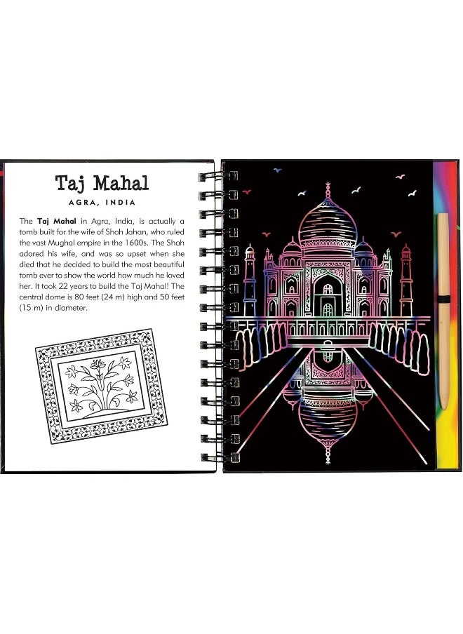 Scratch & Sketch(tm) Travel (Trace Along)