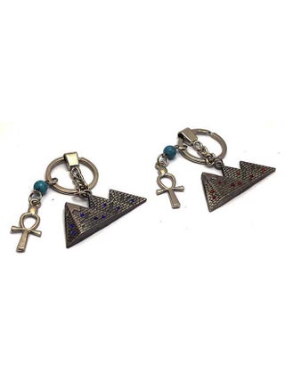 2 pieces Light Black with ankh key