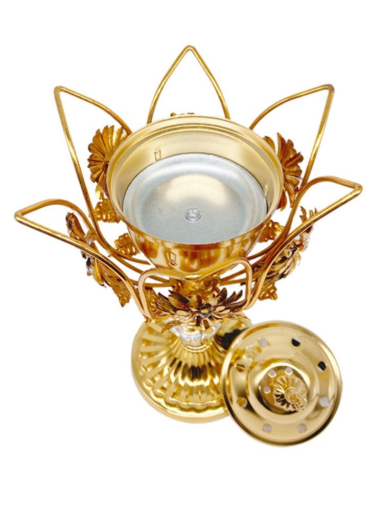 Electric Arabic Incense Burners plug Censer Tower Shape Metal Vintage Incense Burner - Image 3