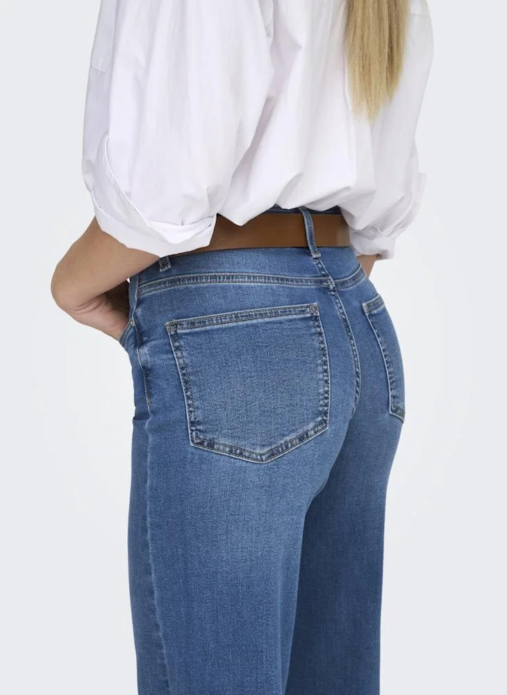 Only  Casual High Waisted Wide Leg Jeans for Women | Best Price UAE
