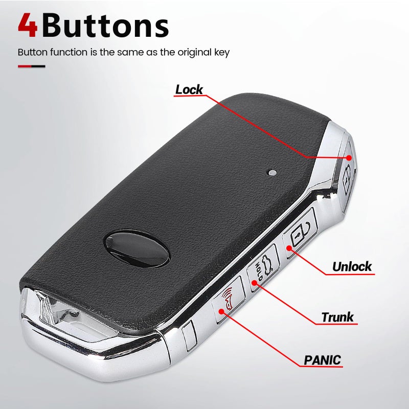 Beefunny Keyless Entry Remote Key Fob Replacement for Kia Forte 2019 2020 2021 Smart Car Key 433MHz 8A Chip FCC ID:CQOFD00430 P/N:95440-M6000 (1) - Image 5