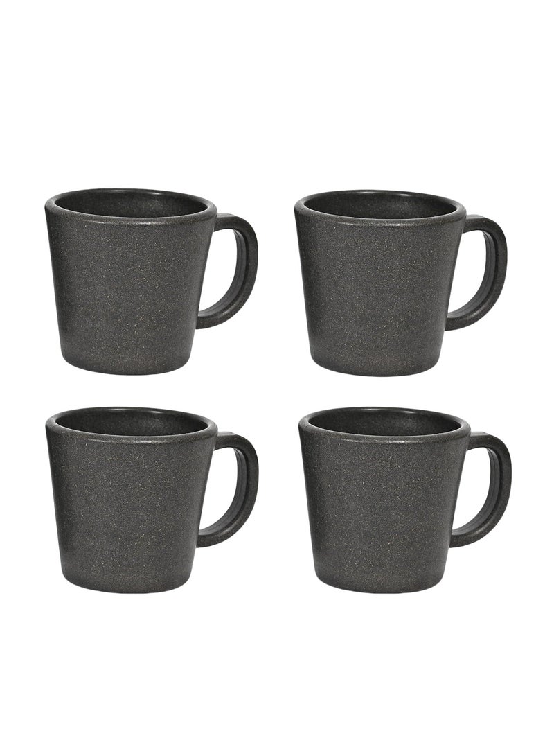 FRENVI Earth-Friendly Majestic Coffee Mug 375 ml| Made with Rice Husk & Bamboo Fibers| Charcoal Black - Image 1