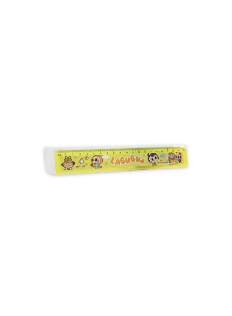 Labubu Ruler 20cm – Yellow - Image 1