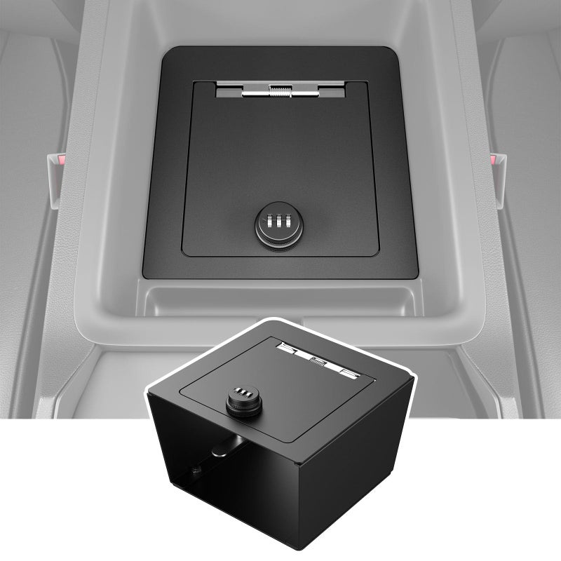 SZYANG Center Console Safe Organizer Compatible with 2023-2026 Honda Pilot Lock Box Console Safe Vault Center Console Manager Replacement for 2023-2026 Honda Pilot Accessories - Image 1
