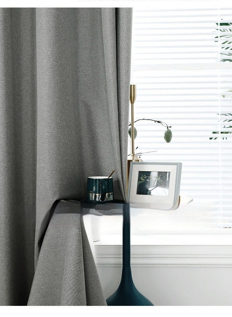 Bluejw ستائر خارجية معتمة من قطعتين باللون الرمادي - Image 4