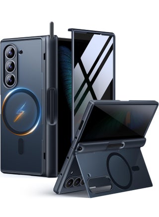 Upgraded for Samsung Galaxy Z Fold 6 Case [Compatible with Magsafe], [Built-in Kickstand & Screen Protector & Hinge Protection] Shockproof Phone Case for Z Fold6 with S Pen Slot, Privacy Black - pzsku/Z158B96F0A295F2B67390Z/45/1749107589/f08a446f-f2ef-4339-bf89-0e59fa493c48