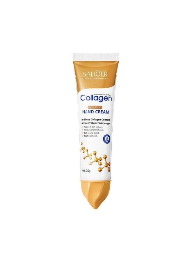 SADOER Collagen Anti Wrinkle Hand Cream, Nourishing Whitening Moisturizing Skin Care Cream, Fast - Image 1