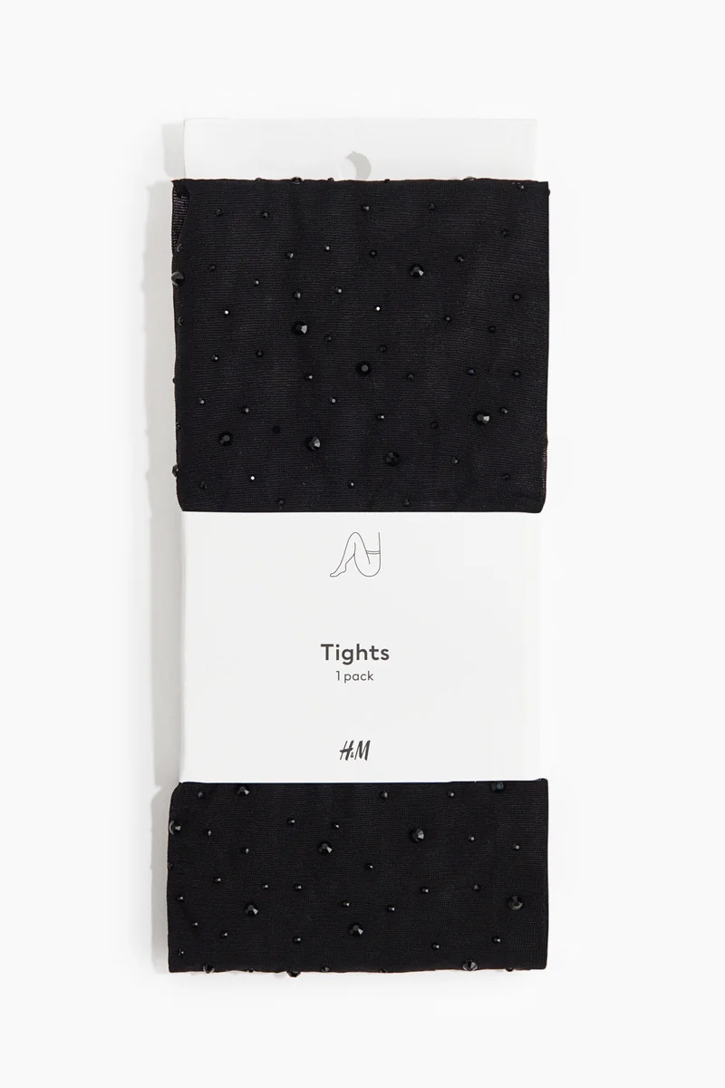 H&M Rhinestone-embellished tights