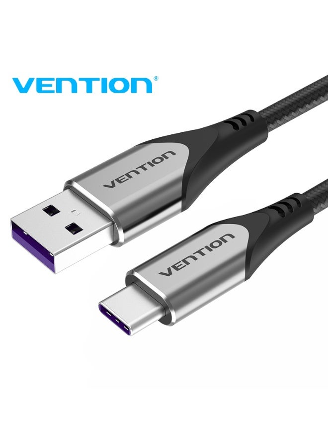 VENTION USB-C to USB 2.0-A Fast Charging Cable 1M Gray Aluminum Alloy Type Model - Image 1