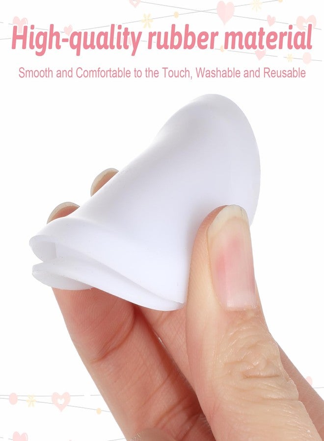 Psiriol 20 Pieces Piggy Bank Stopper, White Silicone Savings Box Bottom Plug, Replacement Saving Box Plug Hole Cover for Coin Jar Accessories 37mm, 38mm, 40mm, 42mm, 50mm - Image 3