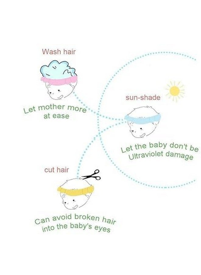 VIHANCO Baby Shower Cap Soft Adjustable Baby Bath Head Cap Visor for Washing Hair Shower Bathing Protection Bath Cap - Image 3