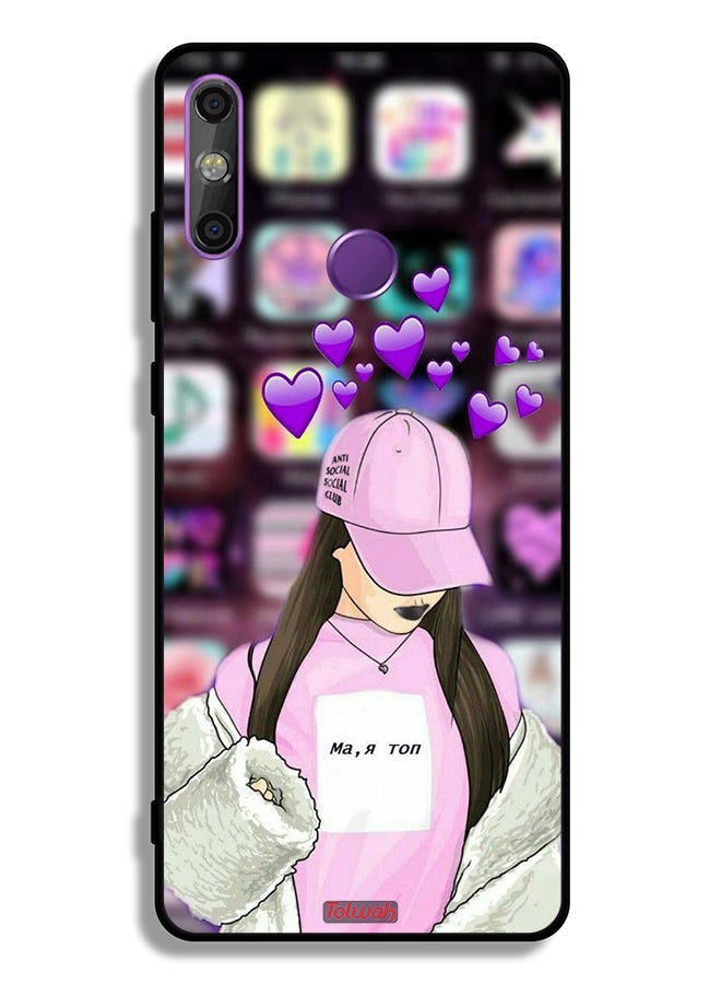 Tolwak Huawei Enjoy 20e Protective Case Cover Anti Social Club  - Image 2