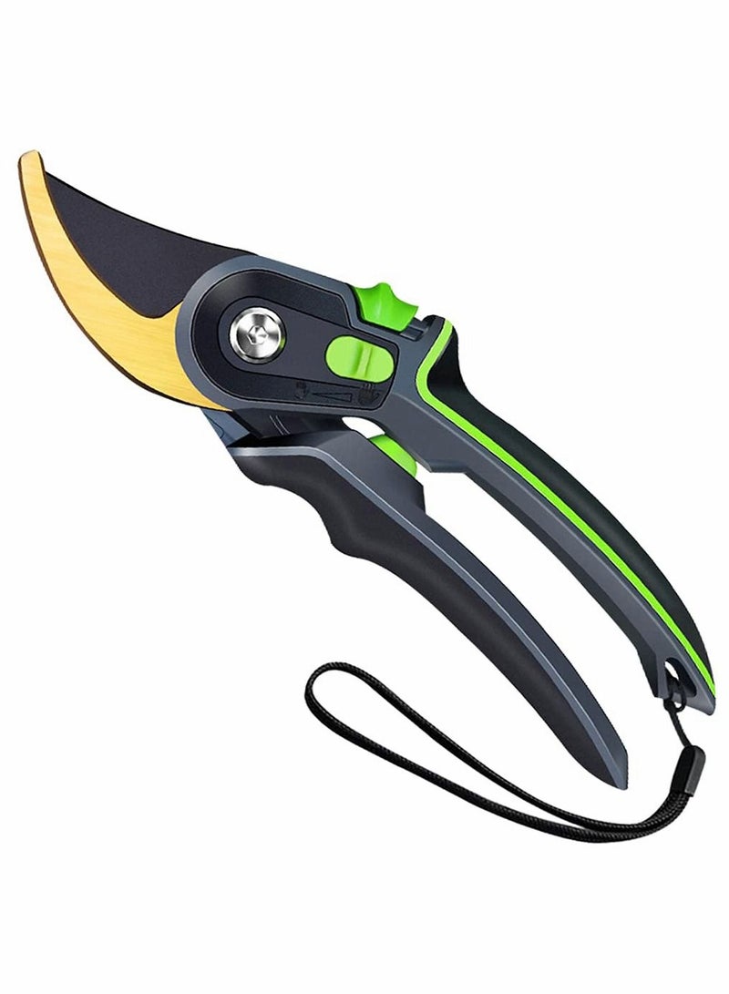 SYOSI Garden Pruners, Rust Proof Heavy Duty Gardening Scissors - Image 1