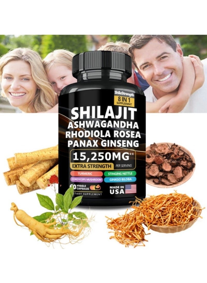 Shilajit RX 2 Bottle Herbal Energy Matrix | 9000MG Himalayan Shilajit + Sixfold Extracts, New Experience of Revitalizing Body and Mind（Packaging may vary） - Image 2