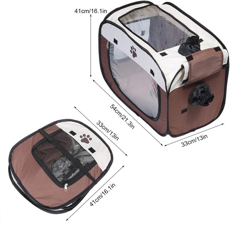klarako Pet Drying Box,Portable Pet Dryer Cage Folding Puppy Hair Drying Box Hands-Free Doggy Grooming Hair Clearing Travel Bags For Cats Dogs Rabbit Pet Dry Room Portable Hands-Free Drying System After Bath - Image 5