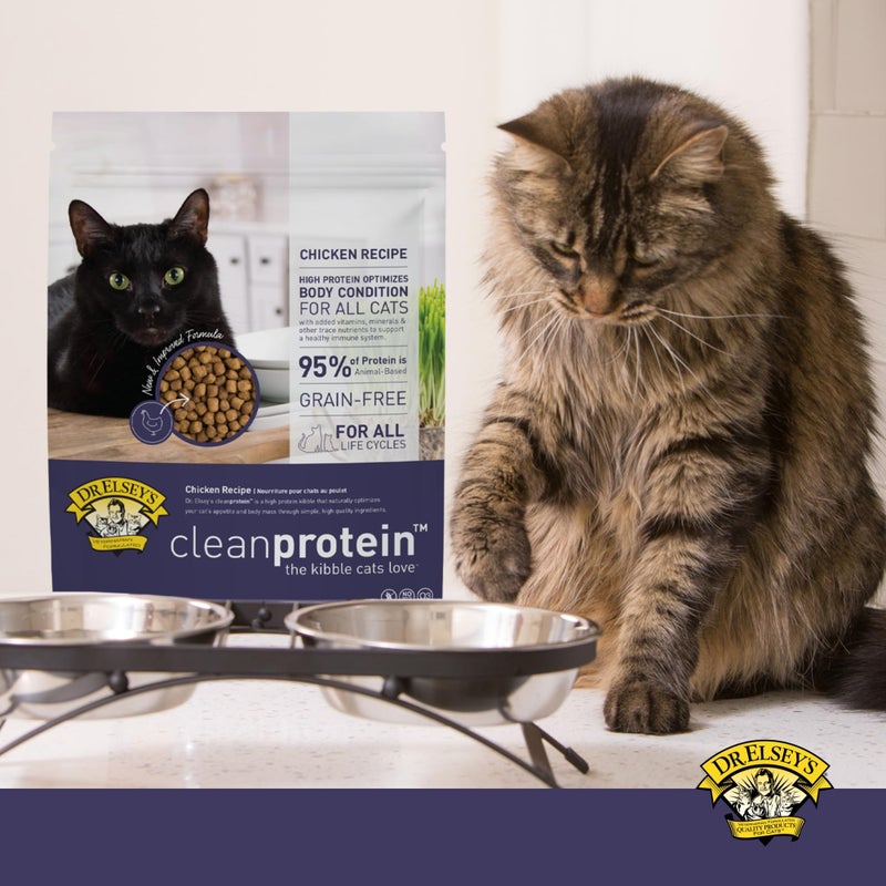 Dr. Elsey's Cleanprotein Grain Free High Protein, Low Carb Dry Cat Food, Chicken, 2lb , Pack of 1(Packaging May Vary) - Image 5