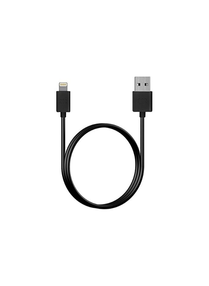 erorex - 1.2 Meter Lightning to USB Fast Charging and Syncing Cable with Over Charging Protecting for iPhone 13, Linkmate-LT Black - Image 1