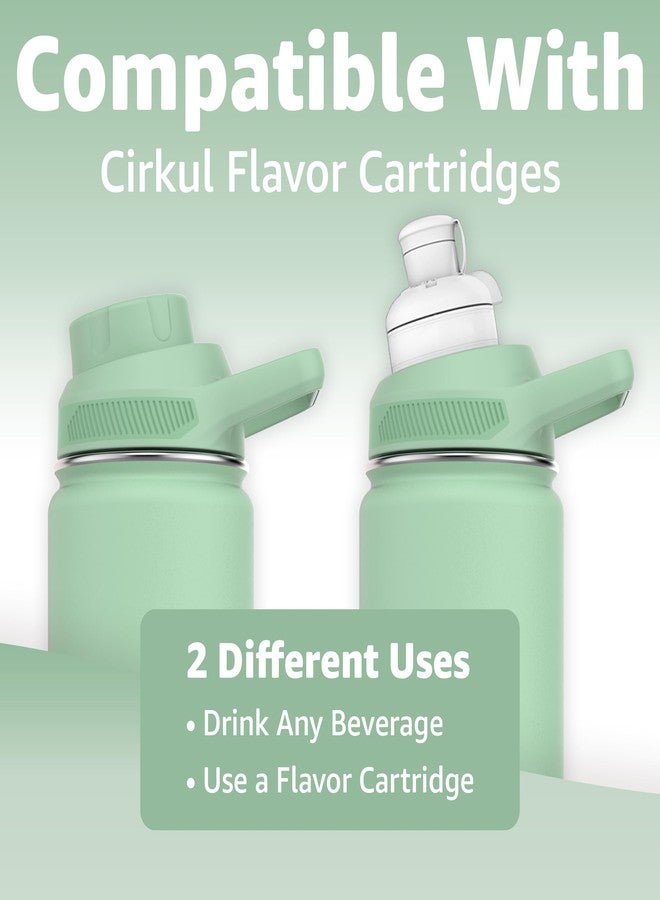Chill Oasis Water Bottle | Compatible With Popular Flavor Cartridges | BPA Free, Leak Proof, Double-Walled Vacuum Insulated Stainless Steel, and Dishwasher Safe | Cold for 24 Hours - Image 2