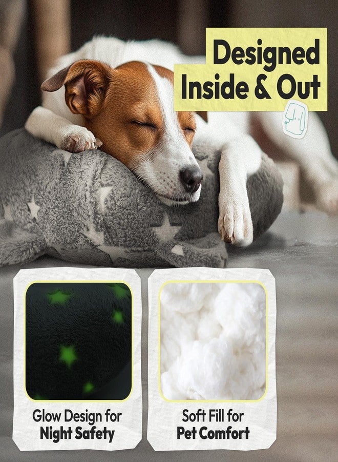 POMESEA Dog Calming Pillow, Glow in The Dark Dog Put Head on, Soft Question Mark Pillows for Dogs, Kids, Adults, Washable Dog Bed Pillow, Cozy Dog Body Pillow Gifts (M Glow Gray) - Image 4