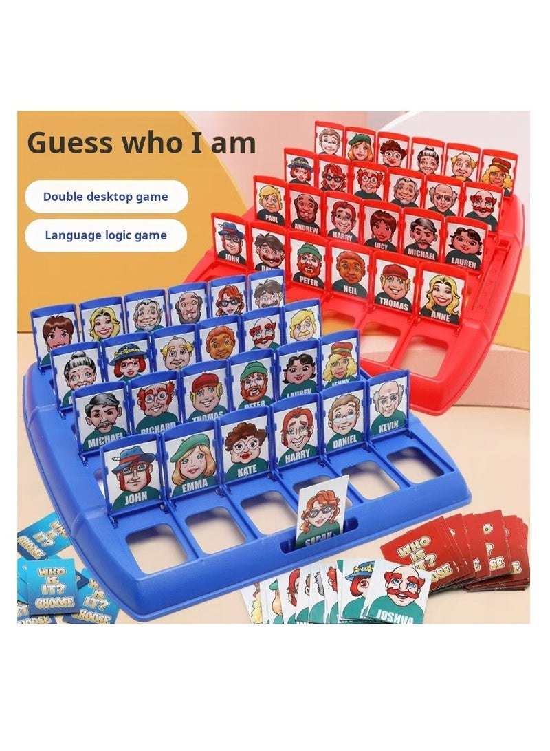 Children's interactive puzzle board game - Guess who I am, role-playing game, logical thinking and memory training (3 years old)  - Image 1