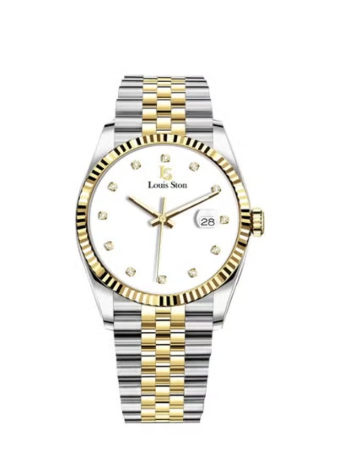 Louis Ston Men's waterproof watch, high quality steel