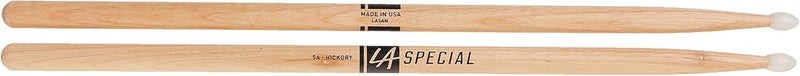 promark LA Specials - 5A Drumsticks - Drum Sticks Set for Acoustic Drums or Electronic Drums - Oval Nylon Tip - Hickory Drum Sticks - Consistent Weight and Pitch - Made in the USA - 3 Pairs - Image 3