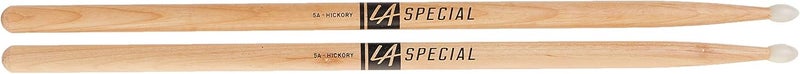 promark LA Specials - 5A Drumsticks - Drum Sticks Set for Acoustic Drums or Electronic Drums - Oval Nylon Tip - Hickory Drum Sticks - Consistent Weight and Pitch - Made in the USA - 3 Pairs - Image 2