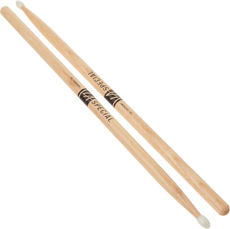 promark LA Specials - 5A Drumsticks - Drum Sticks Set for Acoustic Drums or Electronic Drums - Oval Nylon Tip - Hickory Drum Sticks - Consistent Weight and Pitch - Made in the USA - 3 Pairs - Image 4