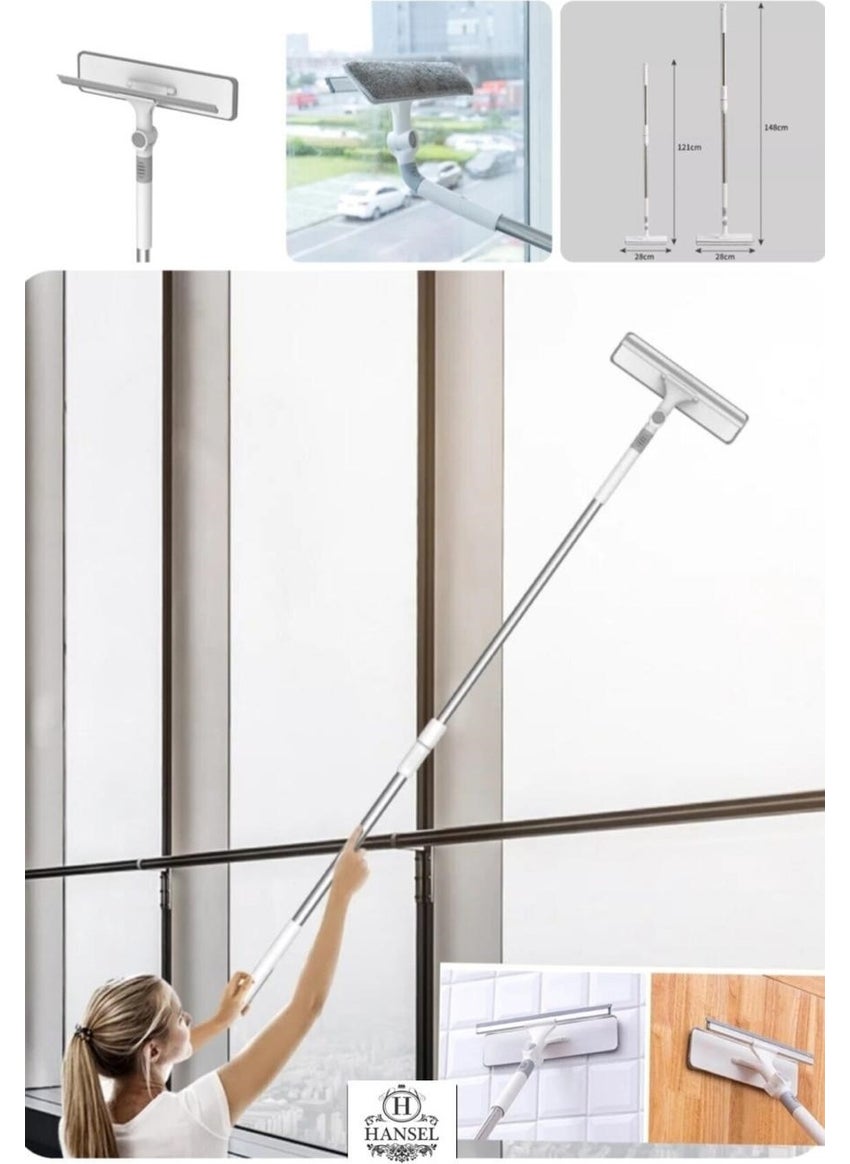 Hansel Glass Cleaning Apparatus with Spare Cloth Bendable Telescopic Window Cleaner  - Image 2