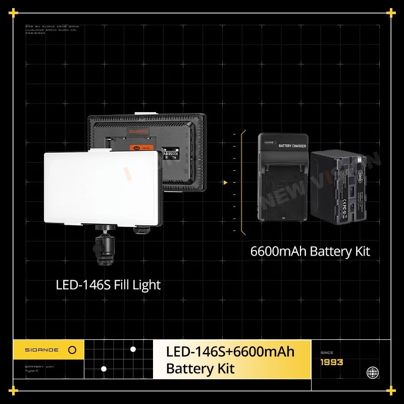 Sidande Led-416s, Black/Grey - Image 1