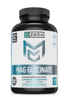 Zhou Magnesium Glycinate Complex 350 mg 180 Capsules 