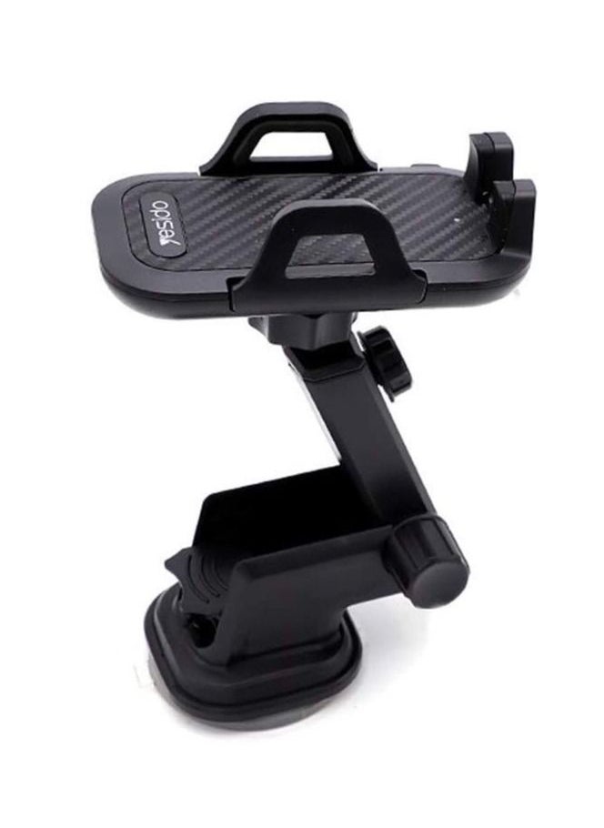 Yesido - Yesido 360 Degree Rotation Free Stretch Automatic Clip Mobile Phone Car Holder, C23 - Image 1