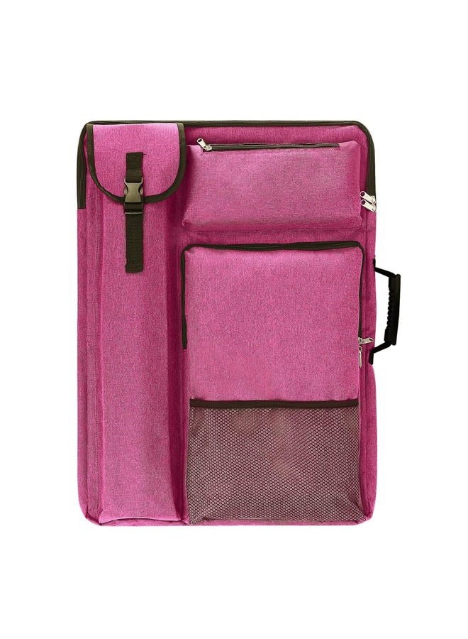 TreochtFUN Art Portfolio Case,Art Portfolio Bag 18 x 24, Artist Backpack for supplies/Artwork/Drawing Sketching Painting(pink) - Image 1