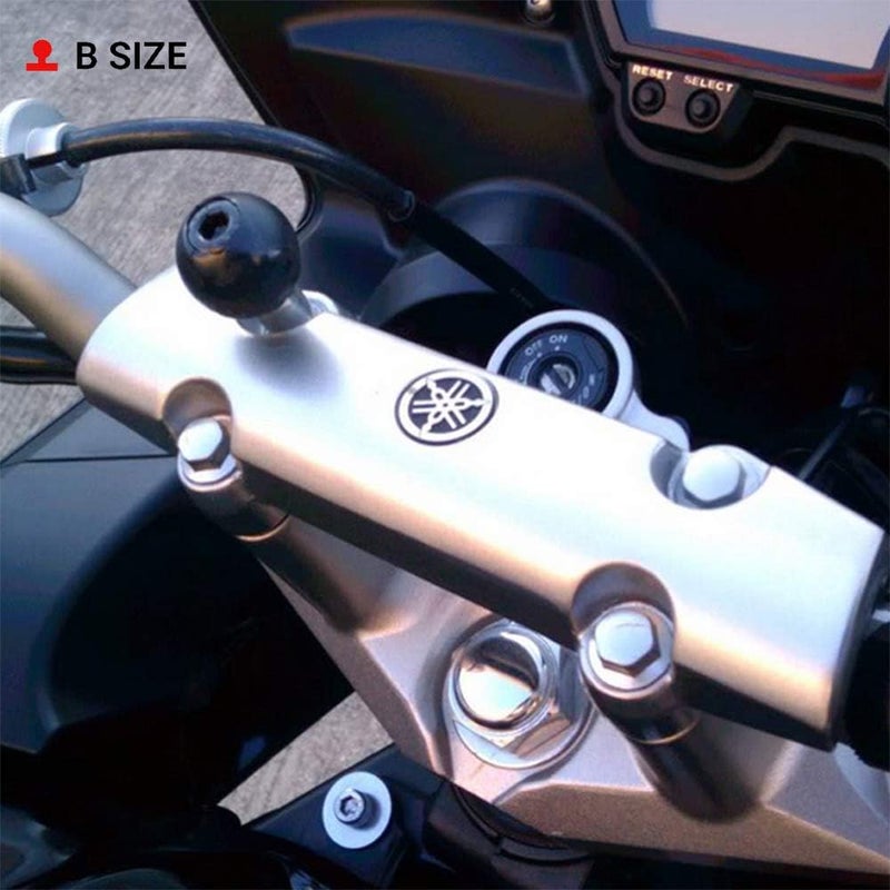 RAM Mounts Motorcycle Base 1" Ball with M8 Screw Hole for Handlebar - Image 3