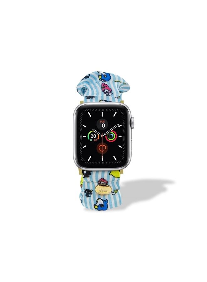 Sonix x Sanrio Scrunchie Watch Band Compatible with ﻿Apple Watch 41mm/40mm/38 mm - Hello Kitty and Friends - Image 2